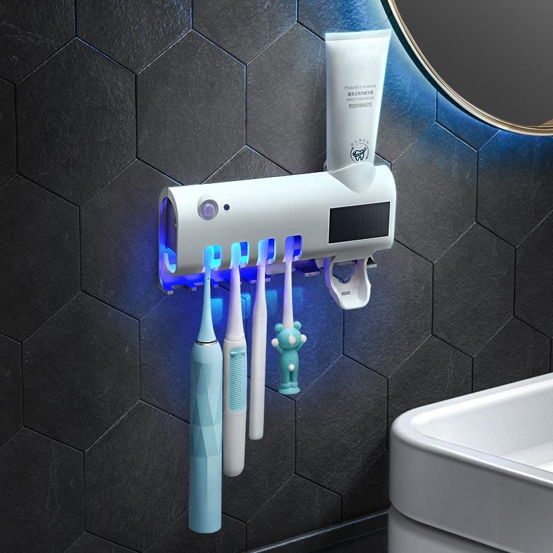 Esterilizador de Cepillos de Dientes y Dispensador de Pasta Dental 🦷💡